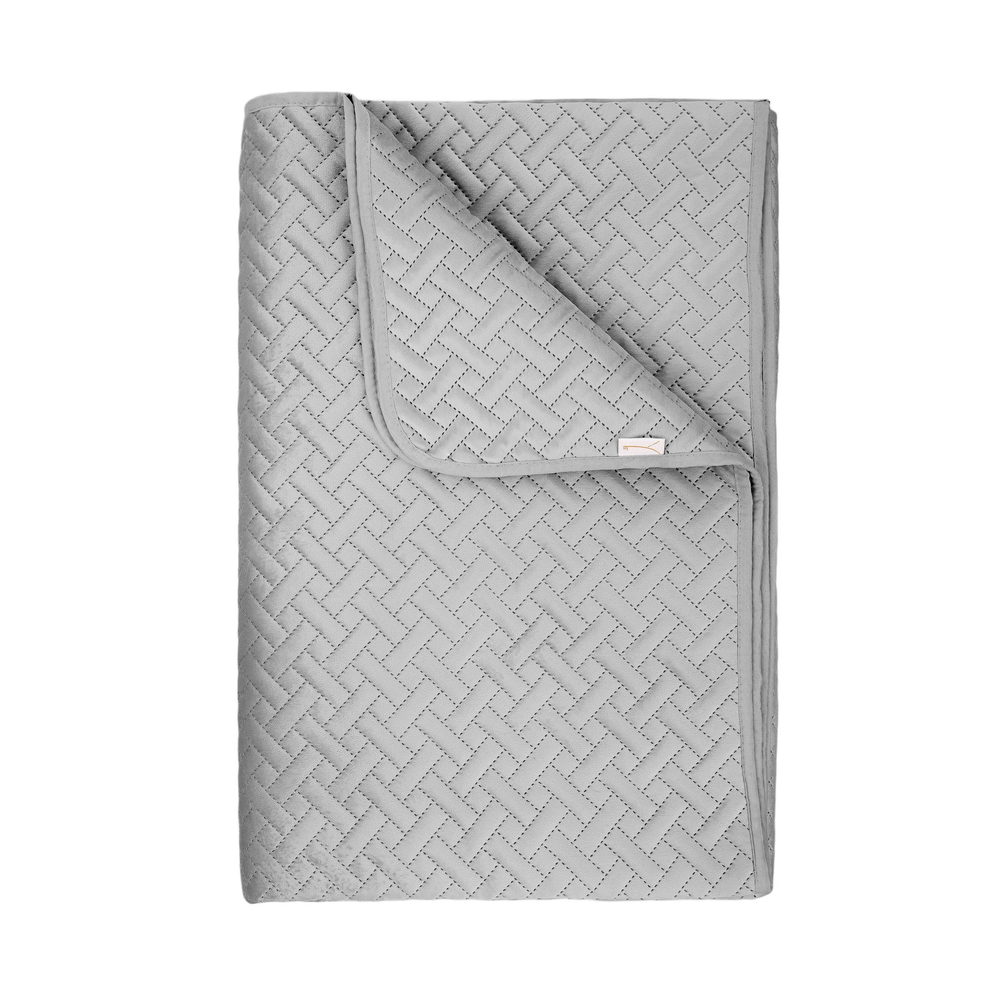 Yellow bedsprei Audrey Ash Grey polyester
