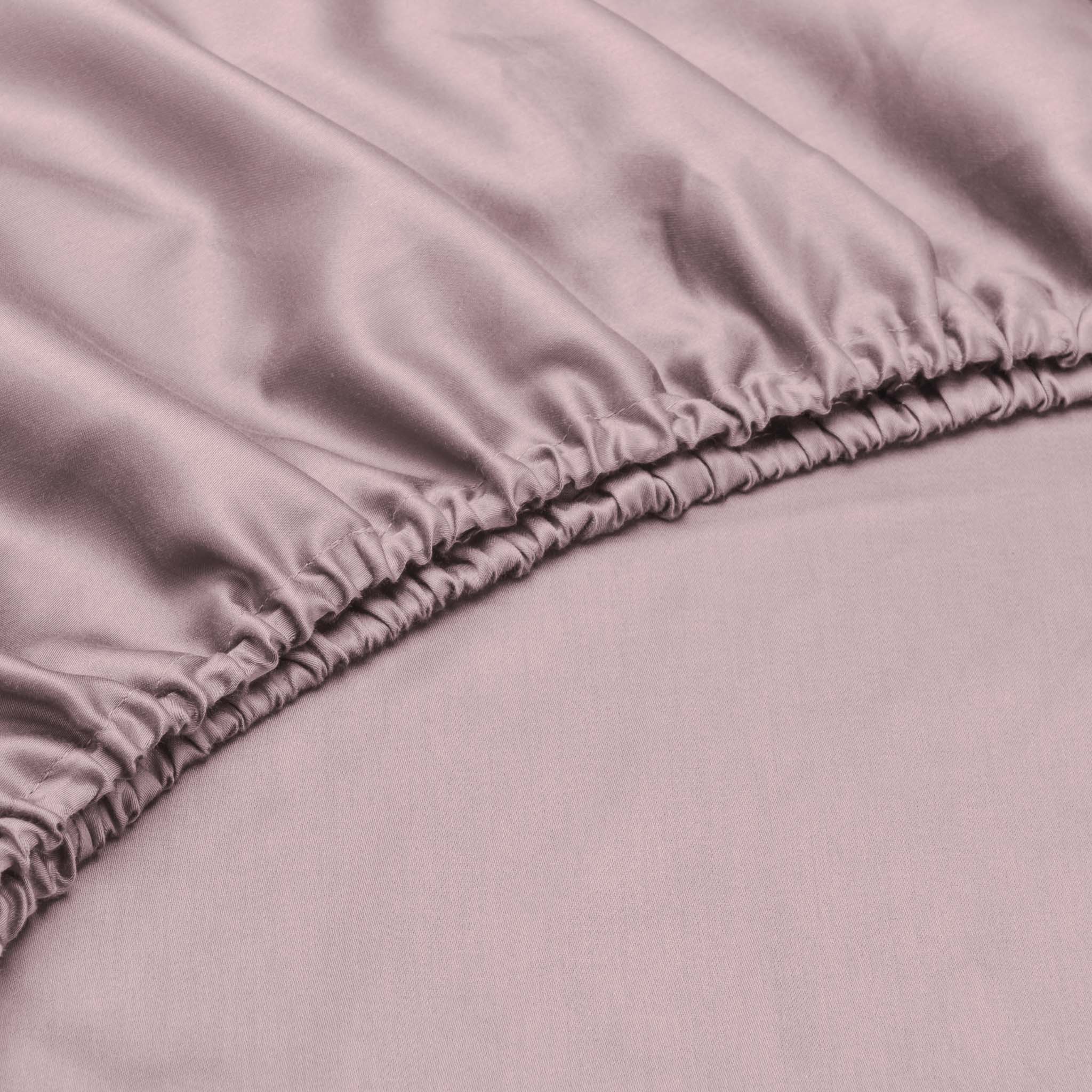Zo Home hoeslaken Satinado Shady Pink satijn