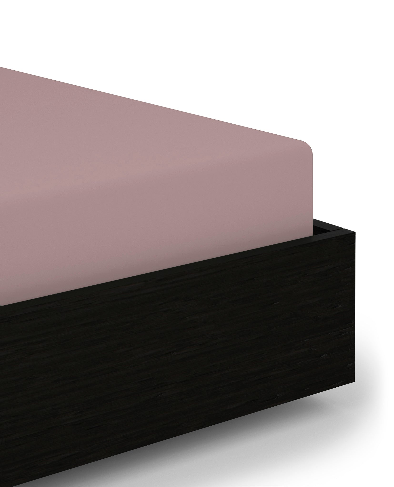 Heckettlane hoeslaken Elementi Rose Tan satijn