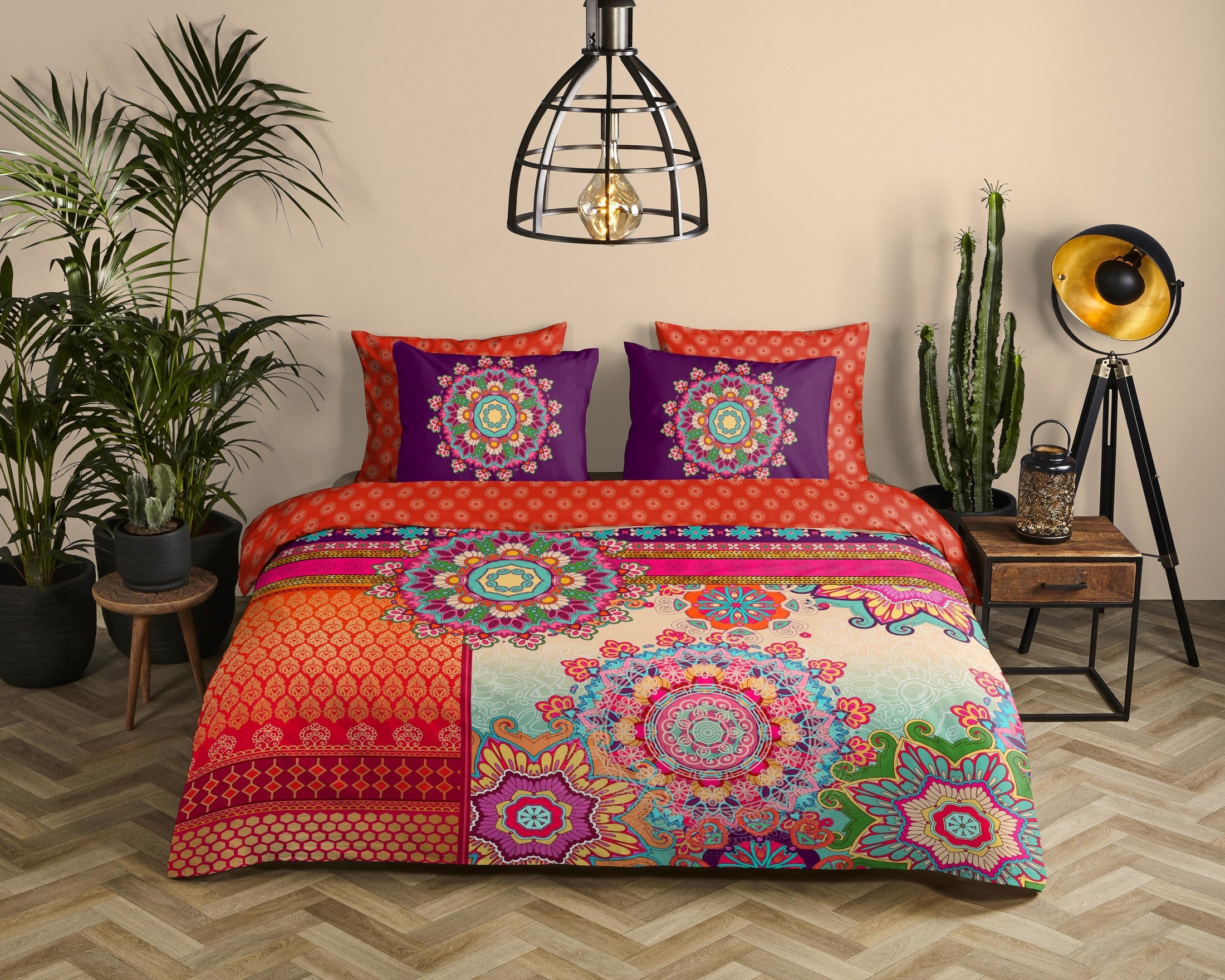 HIP Dekbedovertrek Satijn Sherhia - Multi