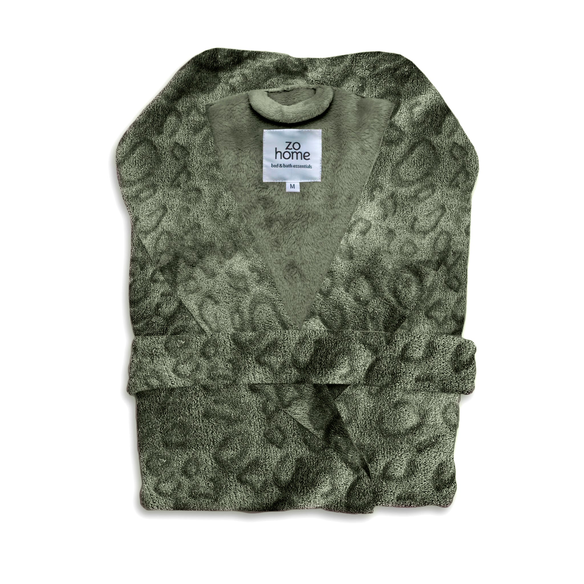 Zo Home badjas Pantera Olive Green