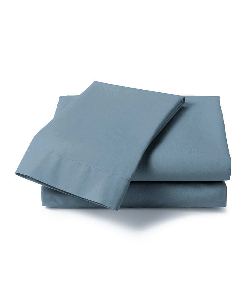Heckettlane laken Elementi Colonial Blue satijn