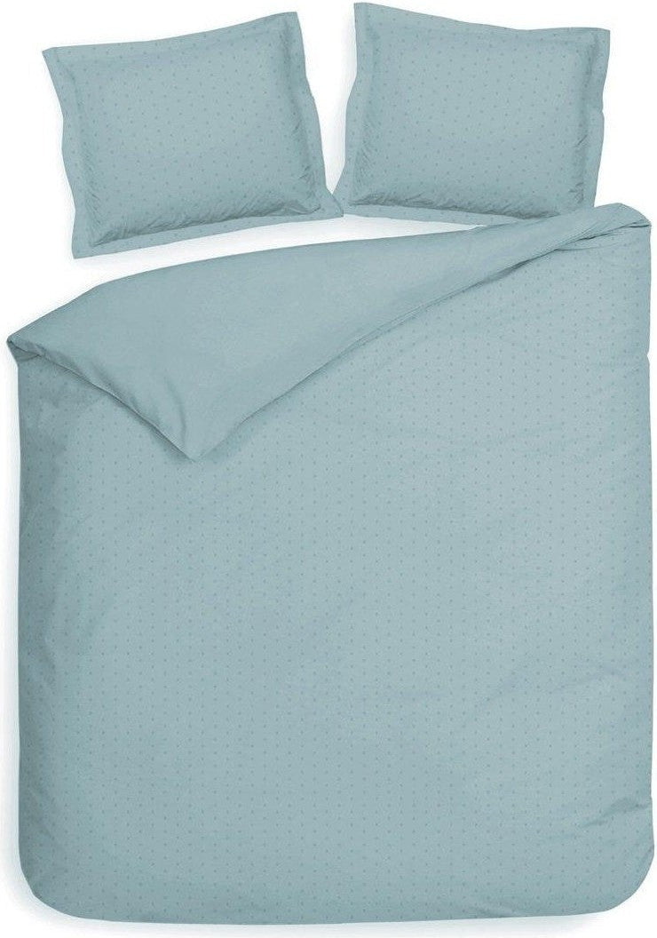 Heckett Lane Dekbedovertrek Punto Sphere Blue Satijn - Bedtextielonline.be