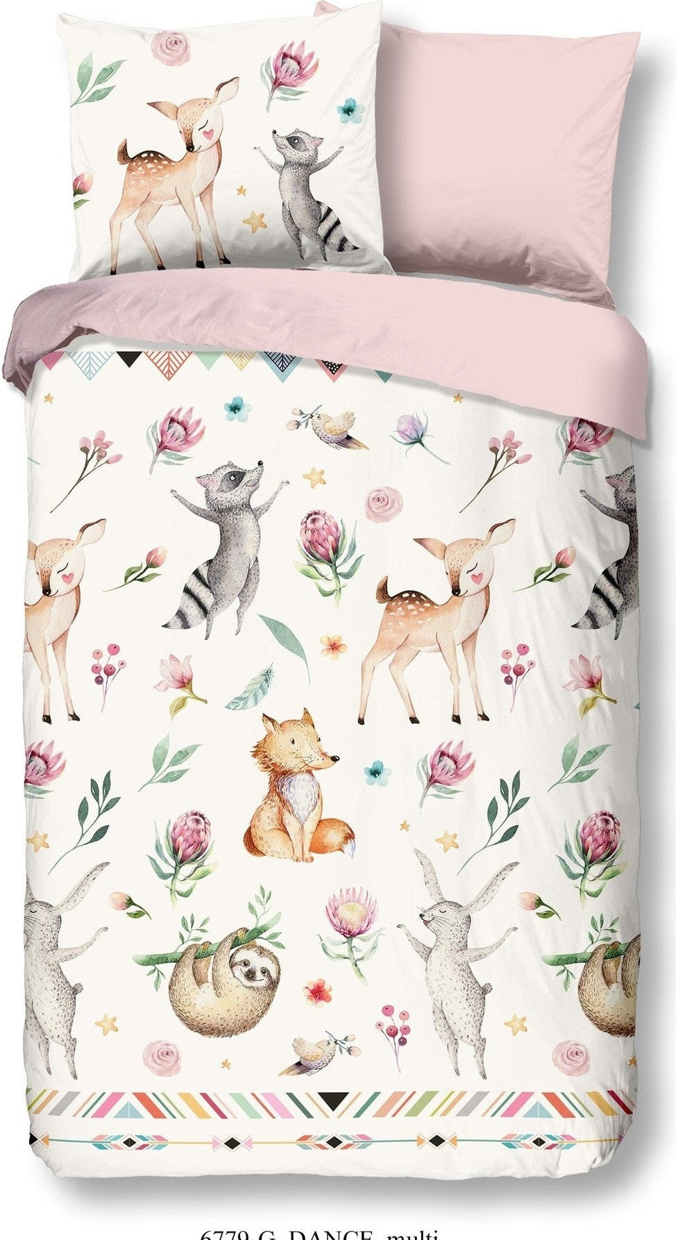Good Morning Dekbedovertrek Katoen Dance Multi