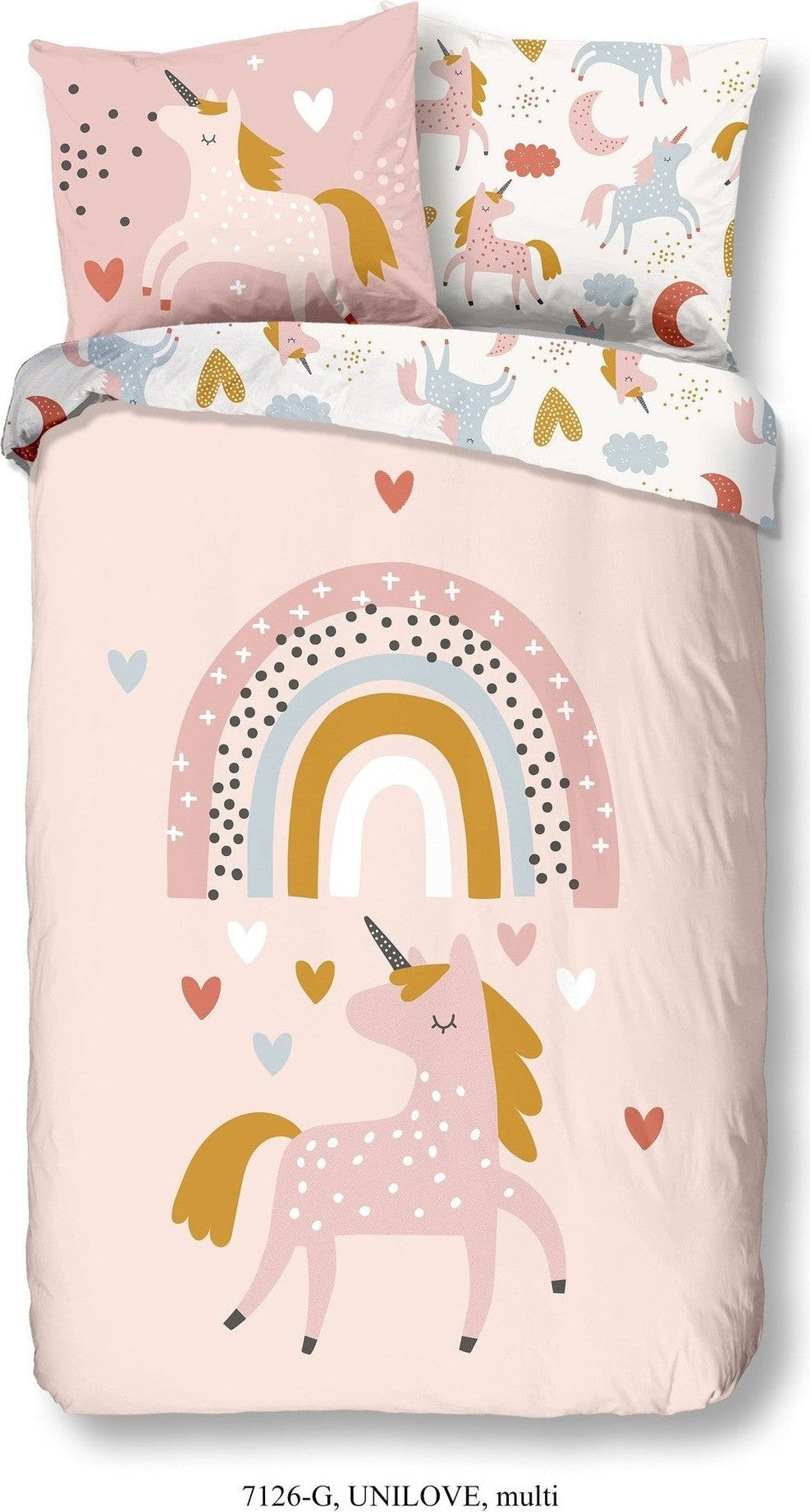 Good Morning Dekbedovertrek Katoen Unilove Multi