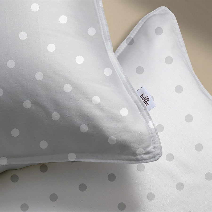 Zo Home Dekbedovertrek Katoen Punta di Cotone Stoney Grey