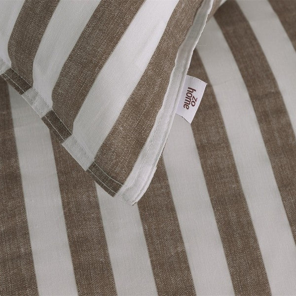 Zo Home Dekbedovertrek Katoen Banda di Lino Palm Taupe