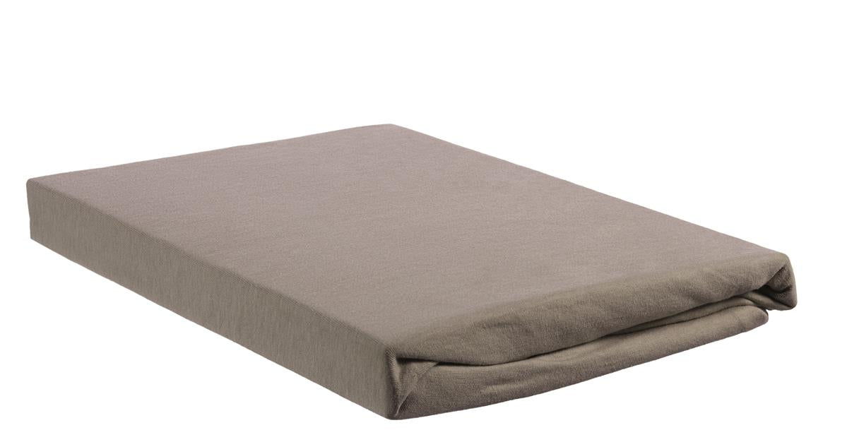Beddinghouse topper hoeslaken jersey taupe