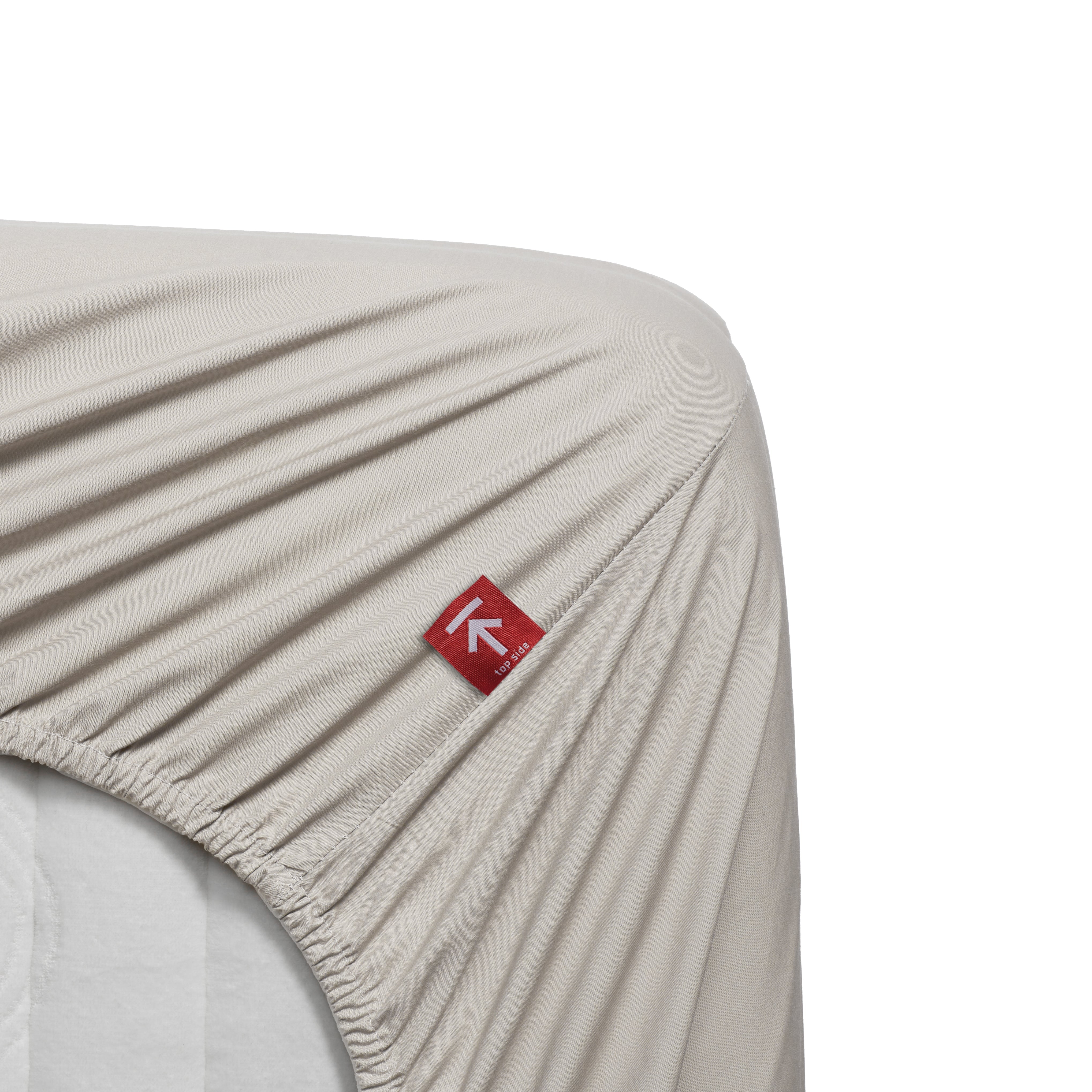 Beddinghouse split topper hoeslaken katoen percale naturel