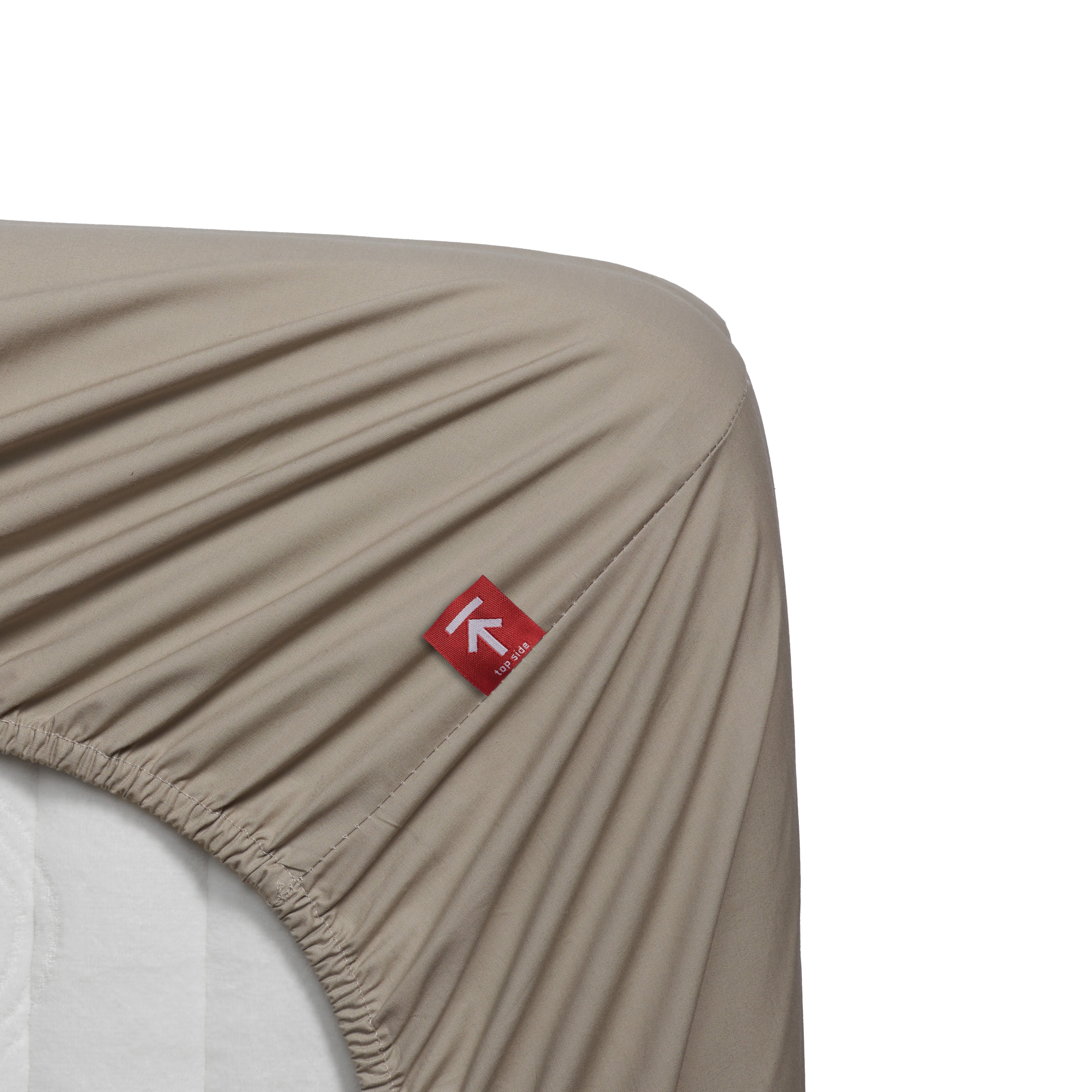 Beddinghouse topper hoeslaken katoen percale sand