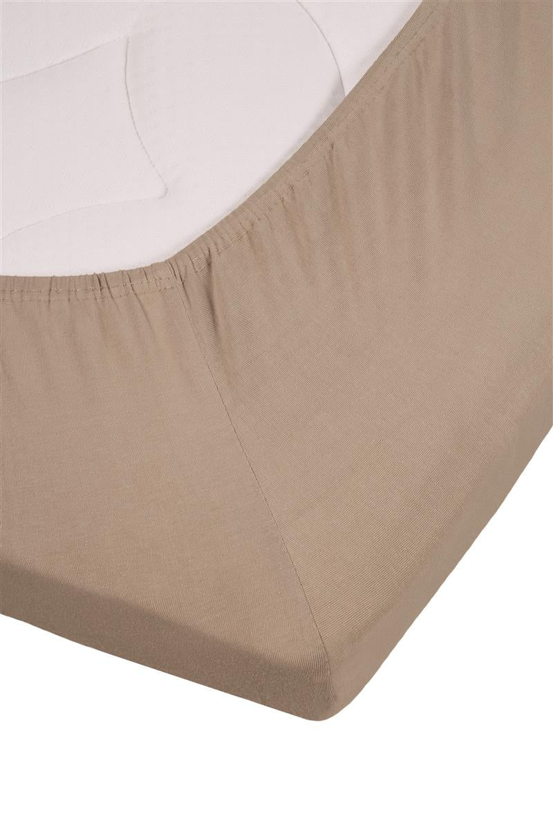 Beddinghouse split topper hoeslaken jersey stretch taupe