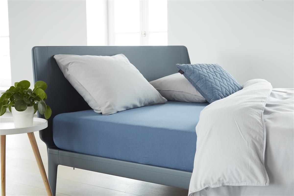 Beddinghouse split topper hoeslaken jersey blauw