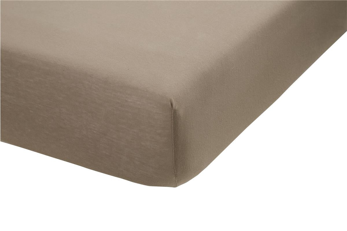 Ambiante Splittopper Hoeslaken Jersey Taupe