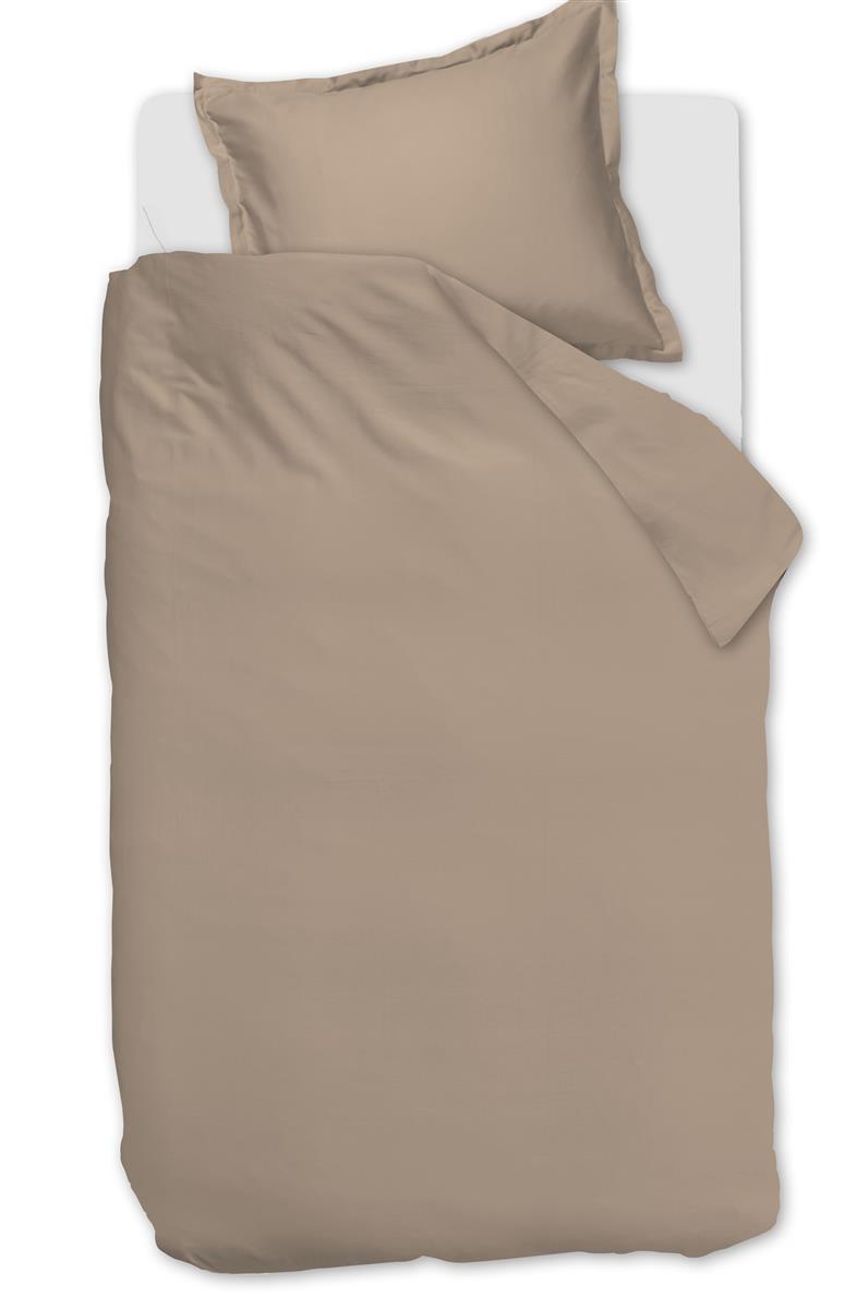 Ambiante Dekbedovertrek Katoensatijn Taupe