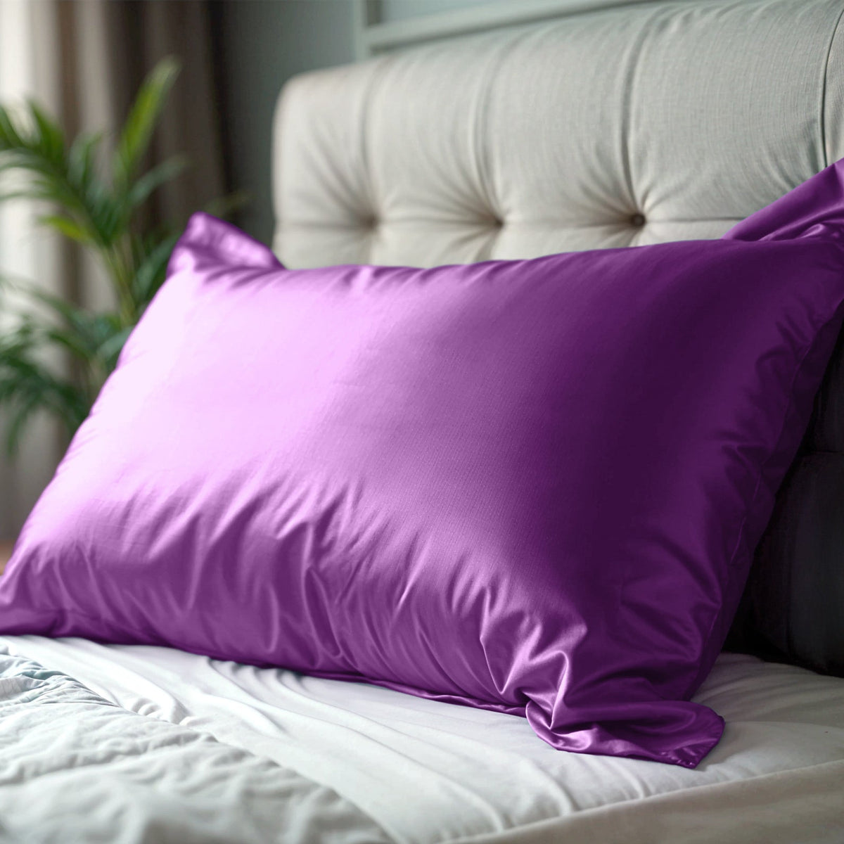 Purple Pillo Beauty Kussensloop Zijde Paars