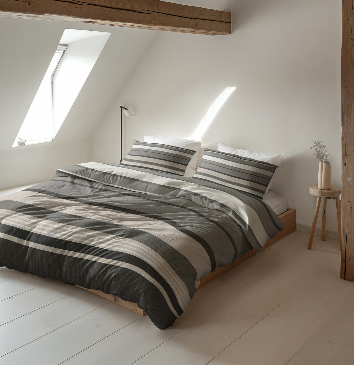 Sleeptime Dekbedovertrek Flanel Zuma Taupe