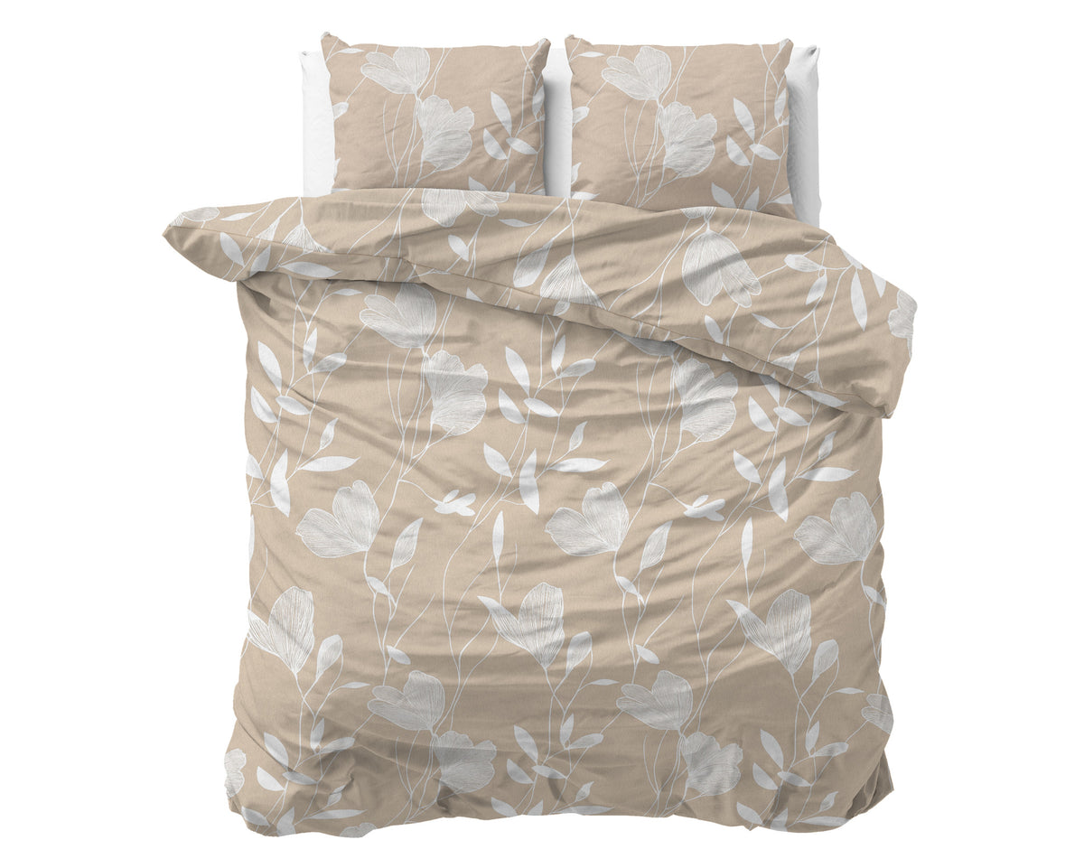 Sleeptime Dekbedovertrek Flanel Serenity Beige/Zand