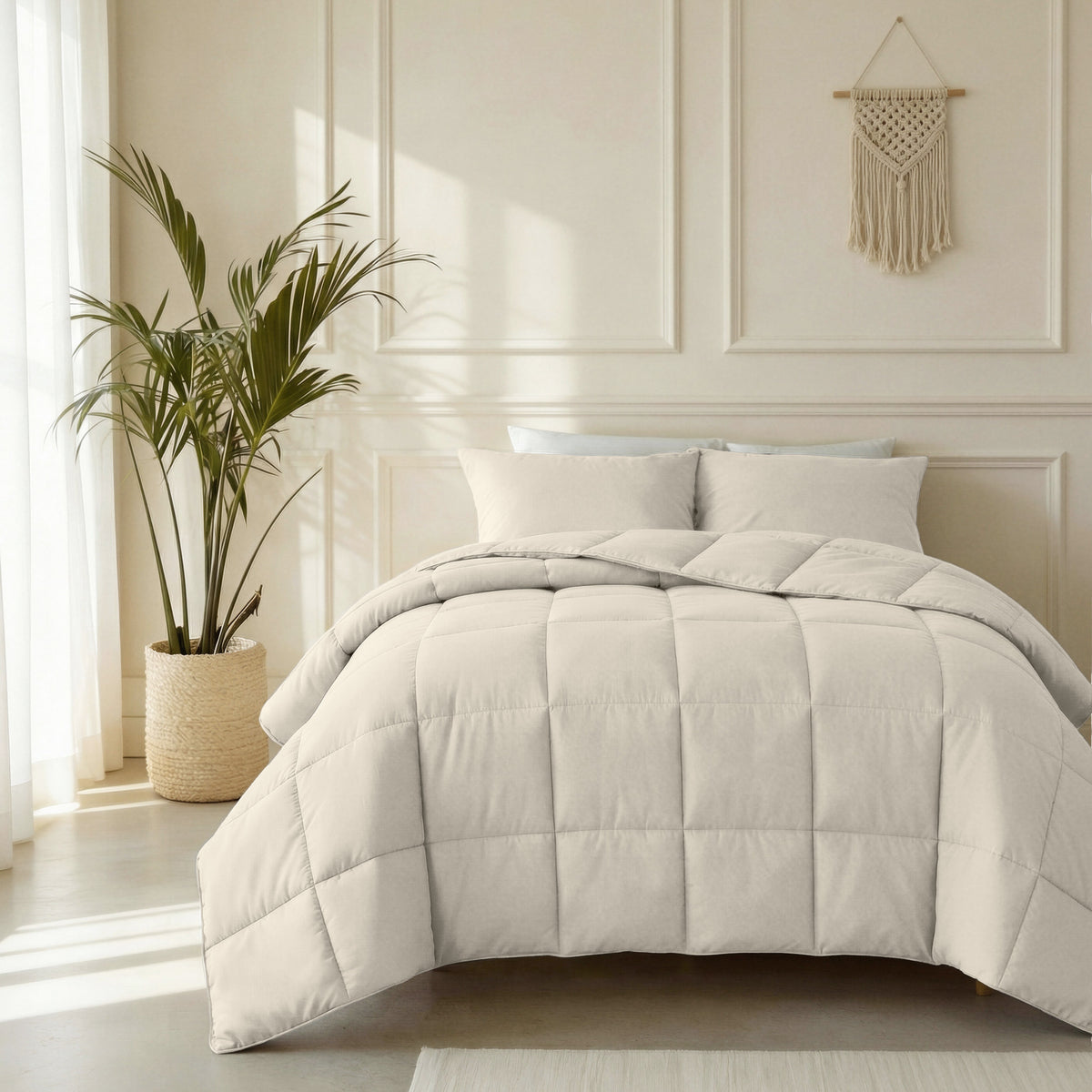 Primaviera Deluxe lazy dekbed percale beige