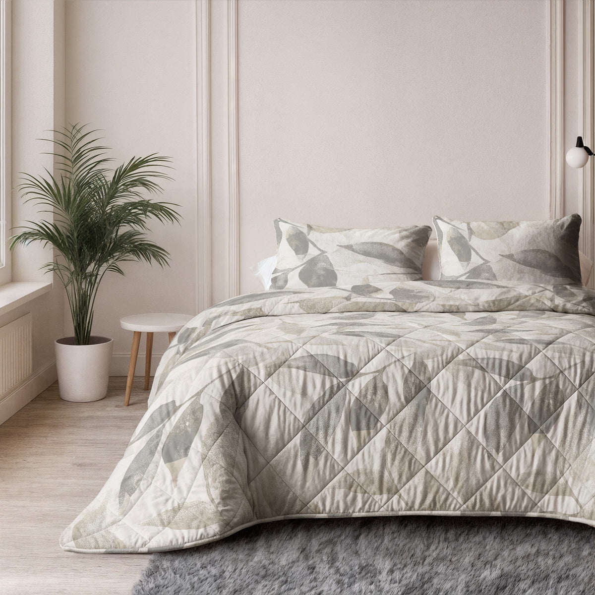 Sleeptime lazy dekbed Katoen Misty Beige/Grijs