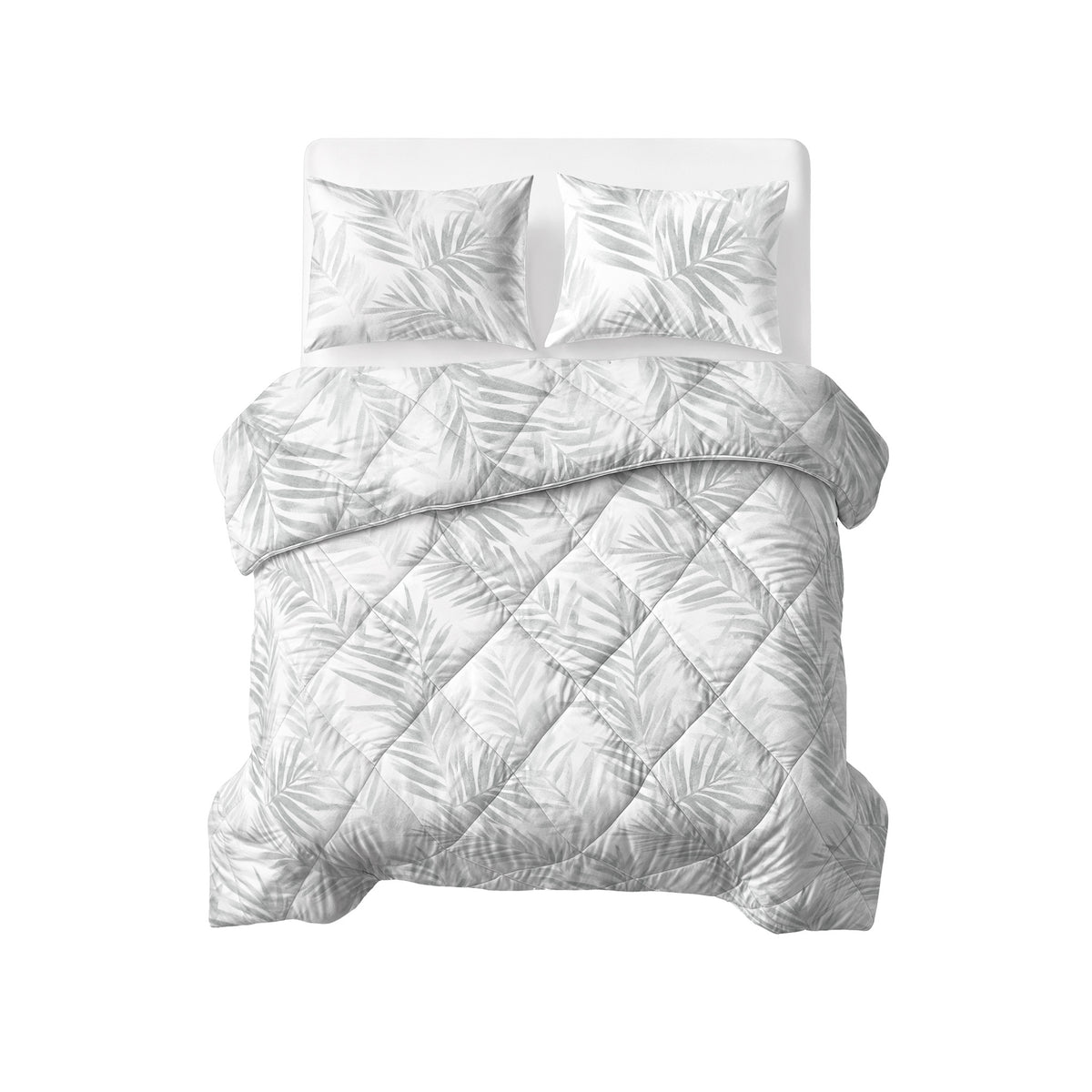 Sleeptime lazy dekbed Katoen Vinto Wit/Grijs
