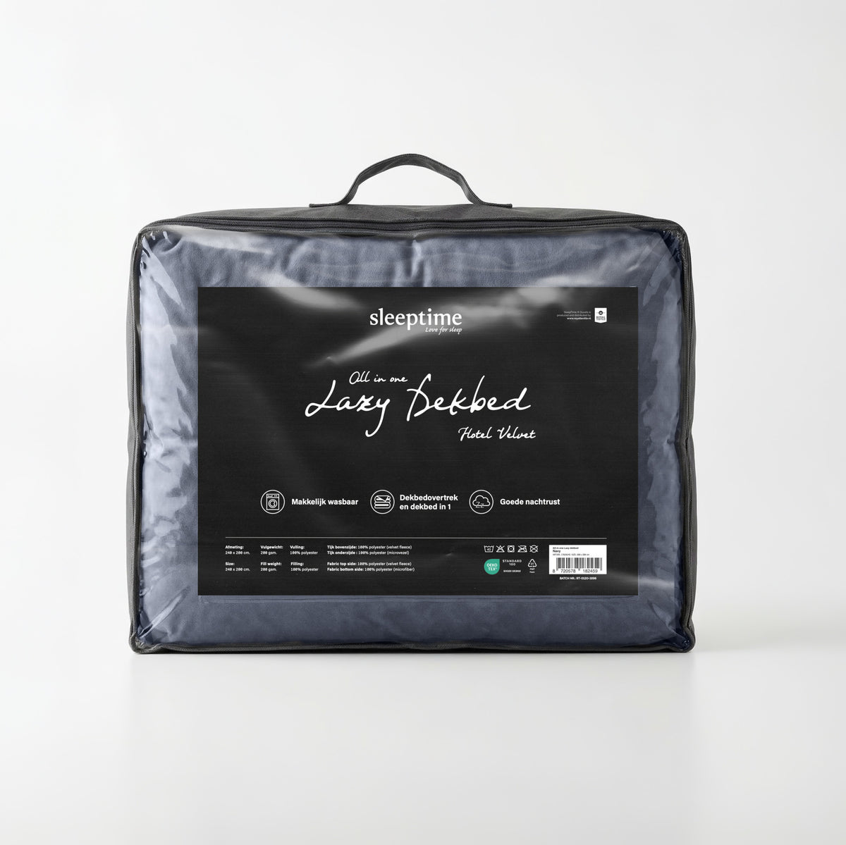 Sleeptime lazy dekbed Hotel Velvet Navy