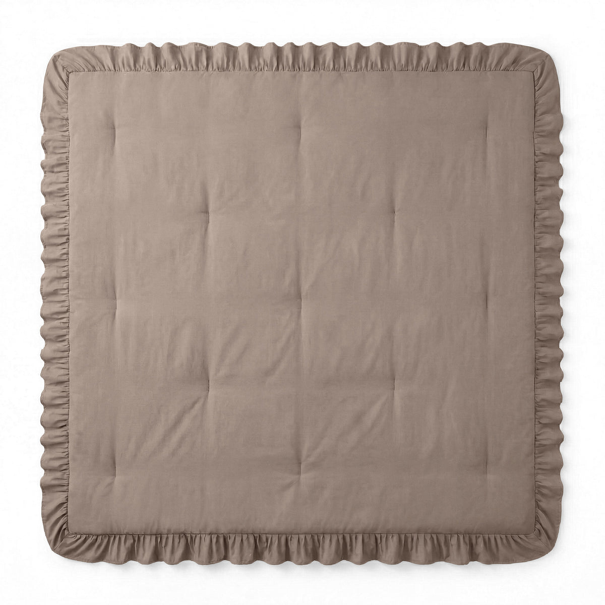 Sleeptime lazy dekbed Ruffles Taupe