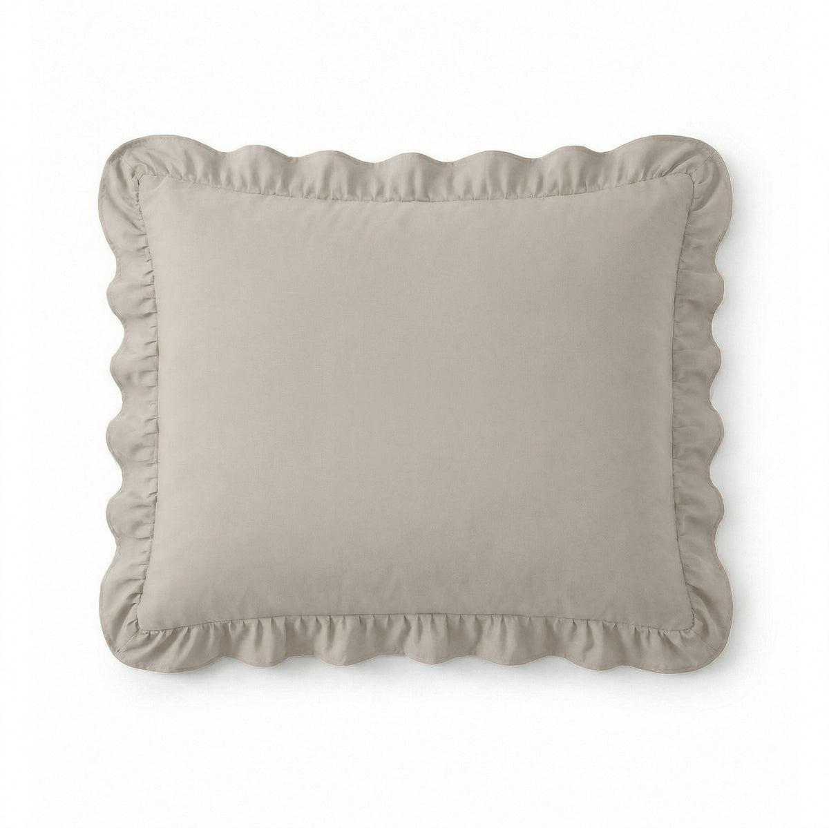 Sleeptime kussenslopen Ruffles Taupe/Grijs