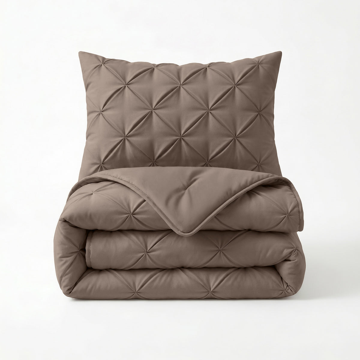 Sleeptime lazy dekbed Pintuck Taupe