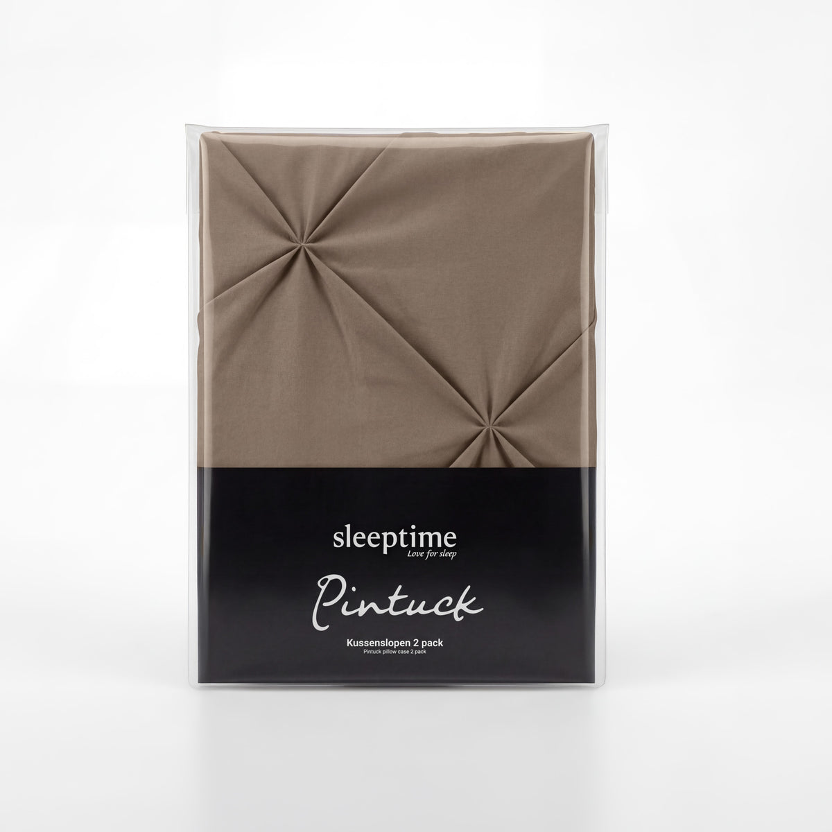 Sleeptime kussenslopen Pintuck Taupe