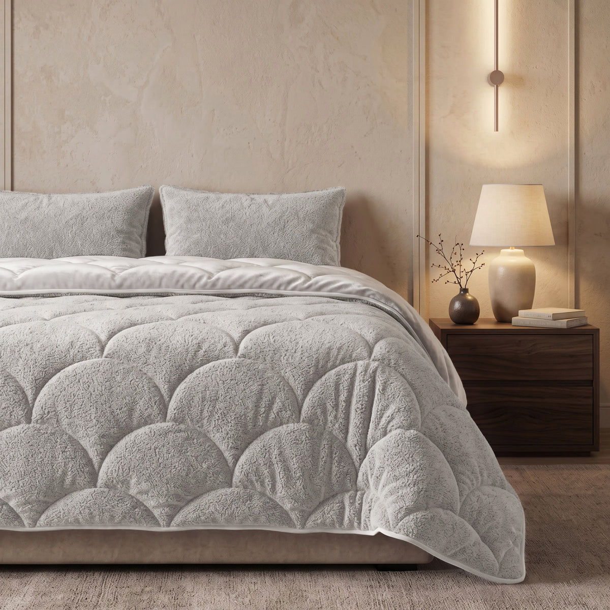 Sleeptime lazy dekbed Teddy/Velvet Beige