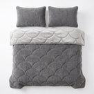 Sleeptime lazy dekbed Teddy/Velvet Taupe/Grijs