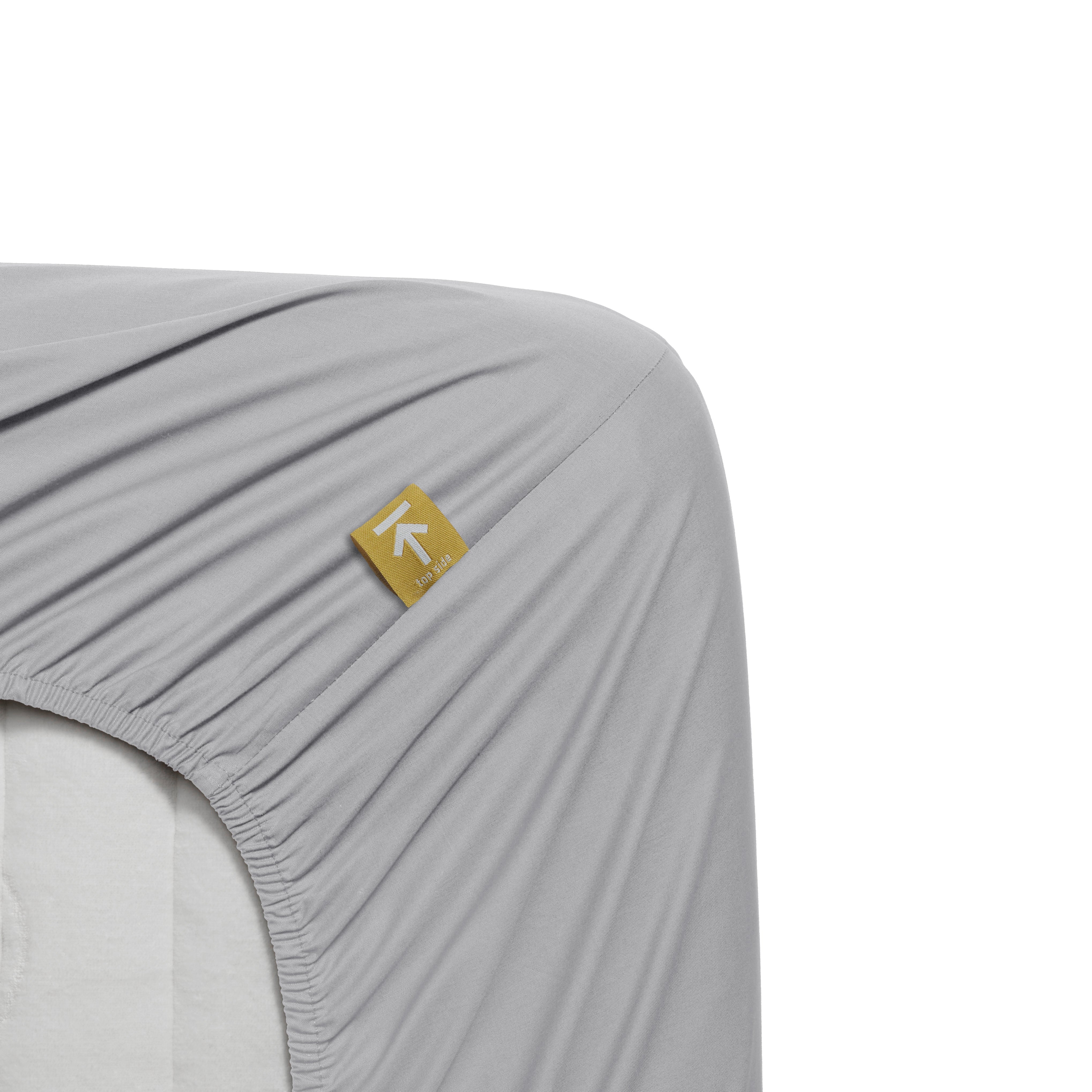 Beddinghouse hoeslaken katoen percale lichtgrijs