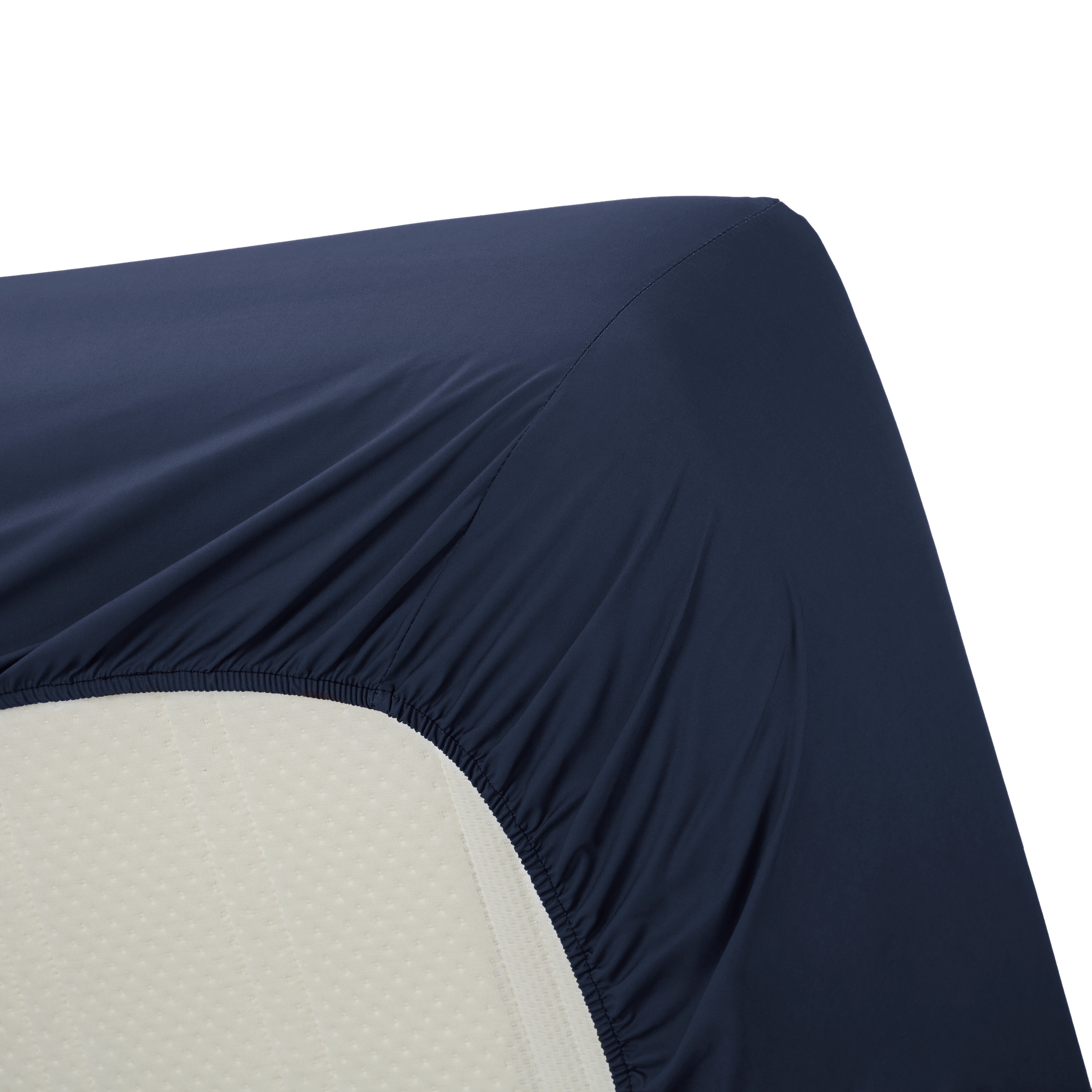 Ambiante Splittopper Hoeslaken Katoen Donker Blauw