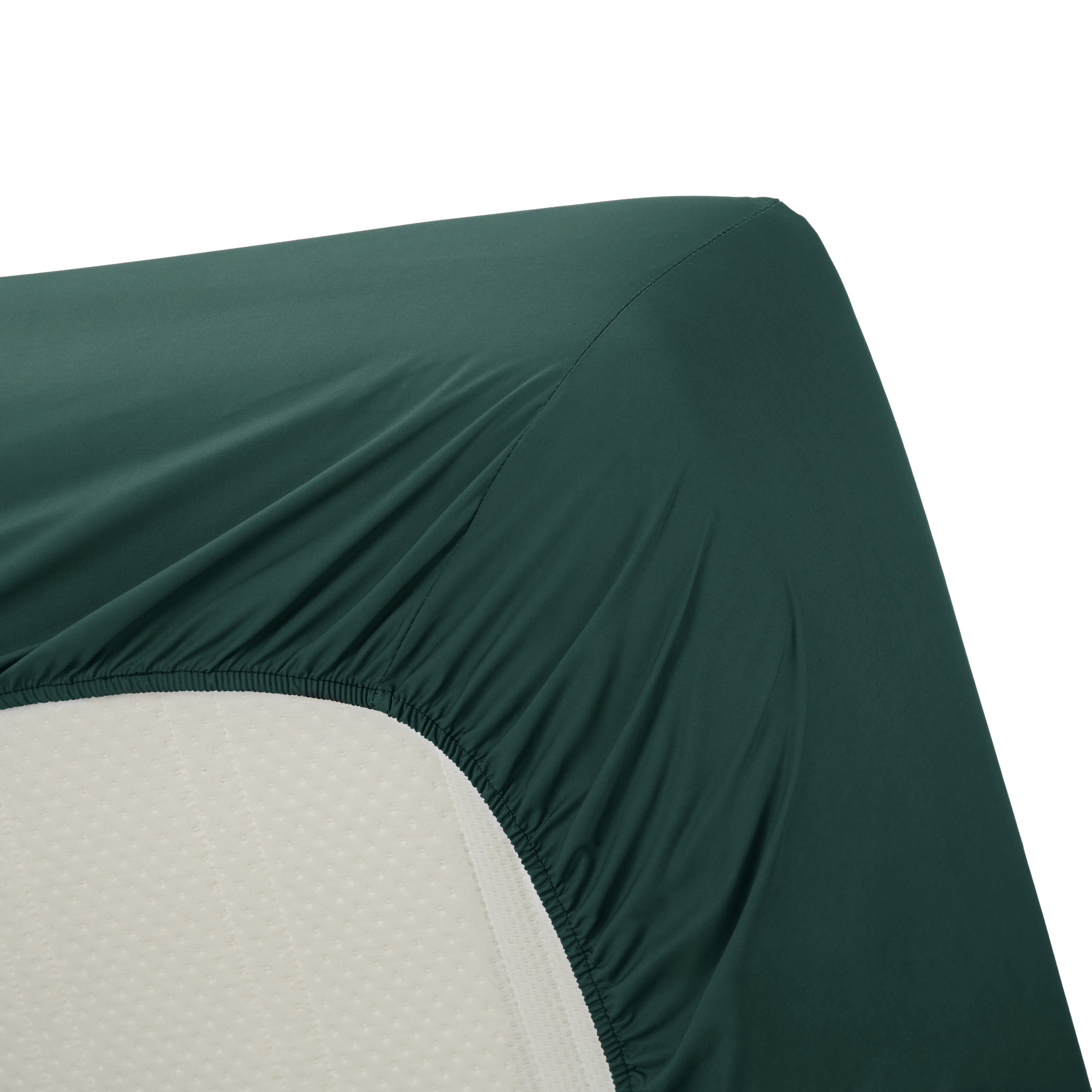 Ambiante Splittopper Hoeslaken Katoen Donker Groen
