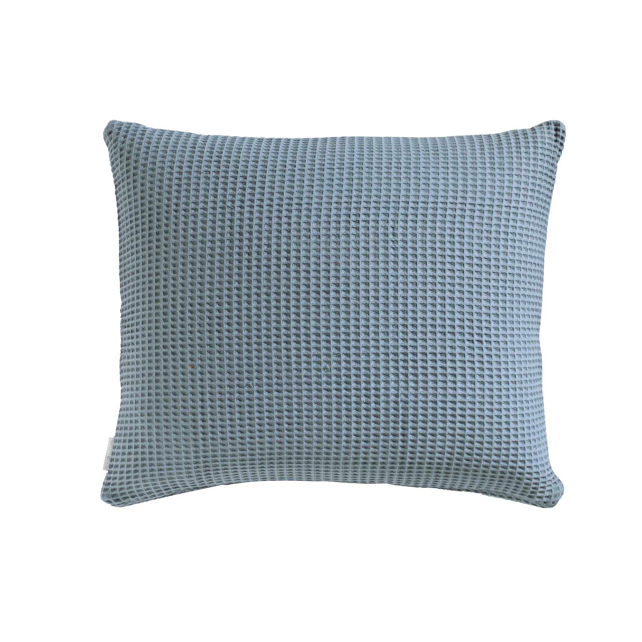 Heckettlane kussensloop Wafel Steel Blue katoen