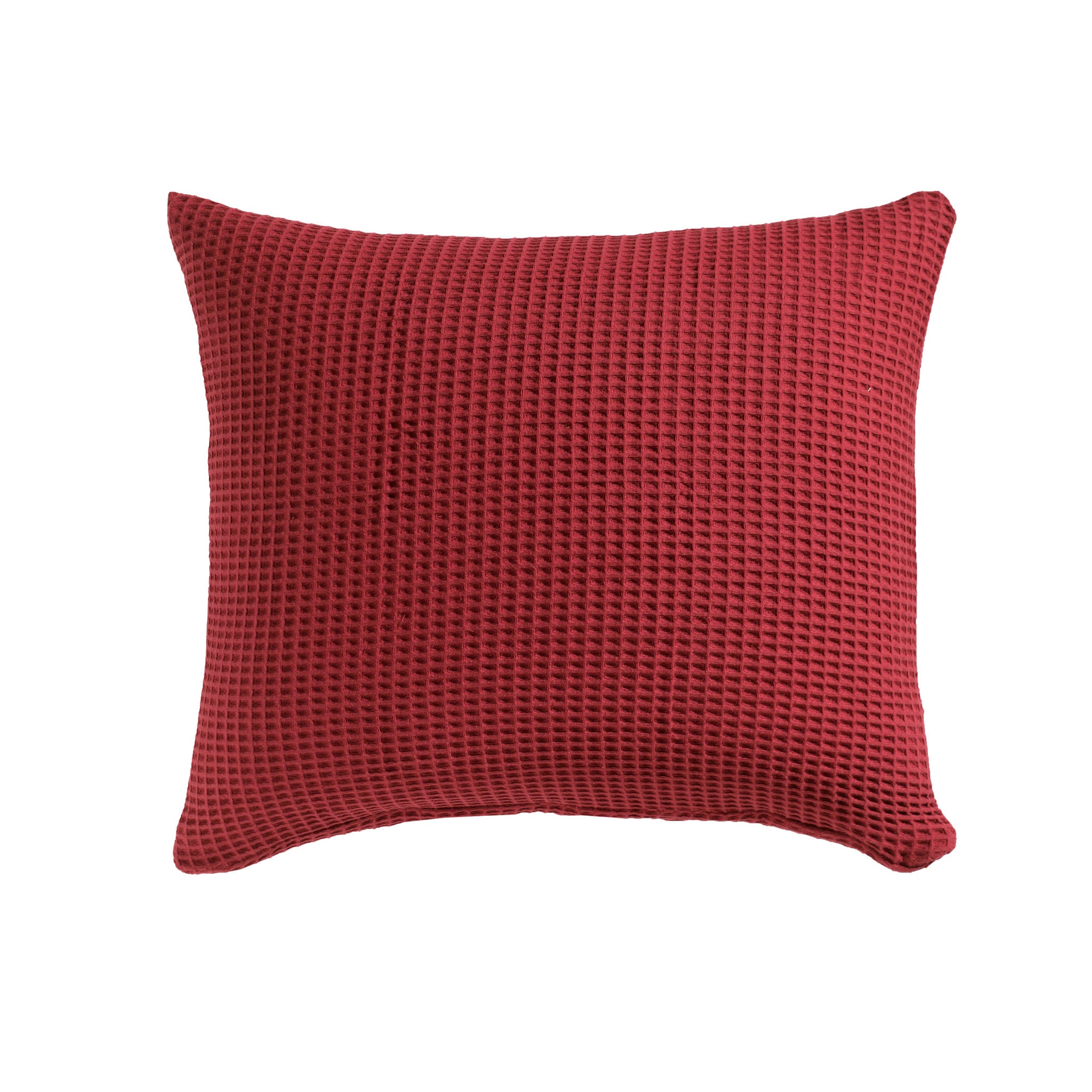 Heckettlane kussensloop Wafel Spicy Red katoen