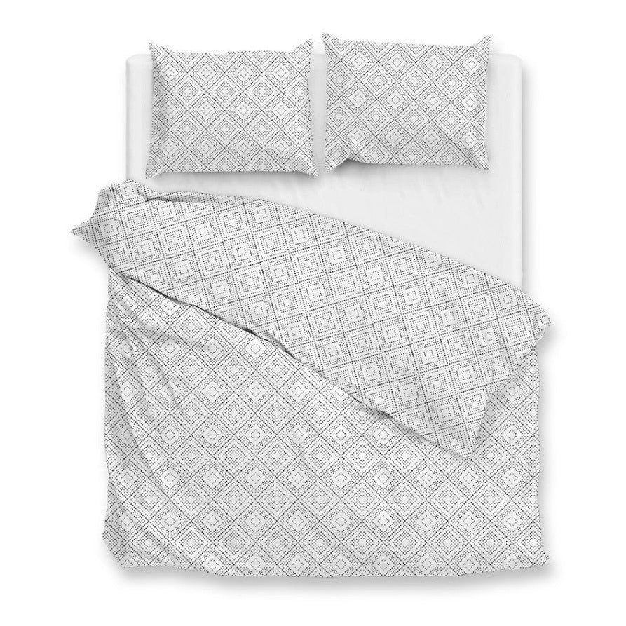 Zo Home Dekbedovertrek Percale Piastrella Crystal White
