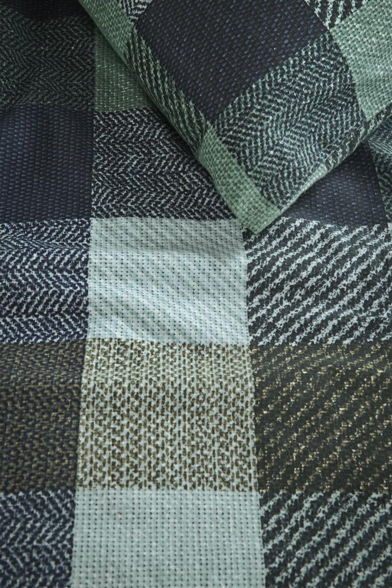 Beddinghouse Dekbedovertrek Flanel Beckett Blue Green