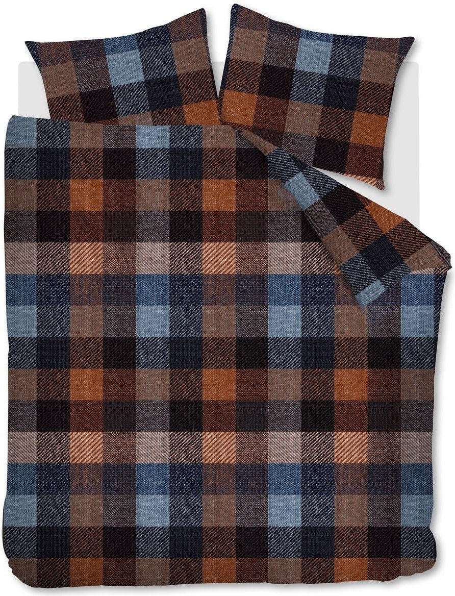 Beddinghouse Dekbedovertrek Flanel Beckett Blue