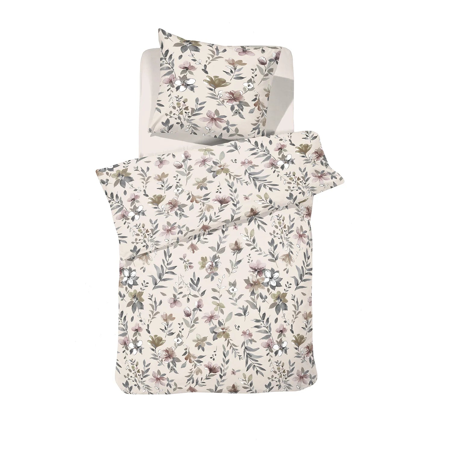 Cinderella Dekbedovertrek Flanel Botanica - Beige