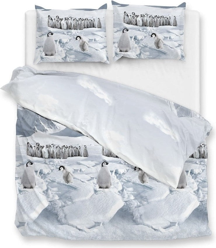 Zo Home Dekbedovertrek Flanel Pinguini