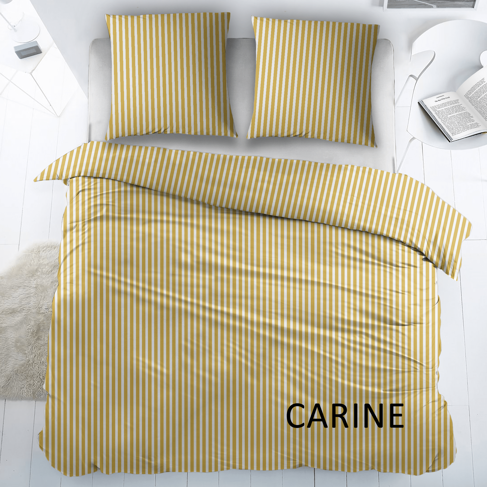 Cottons Dekbedovertrek Katoen Carine Yellow