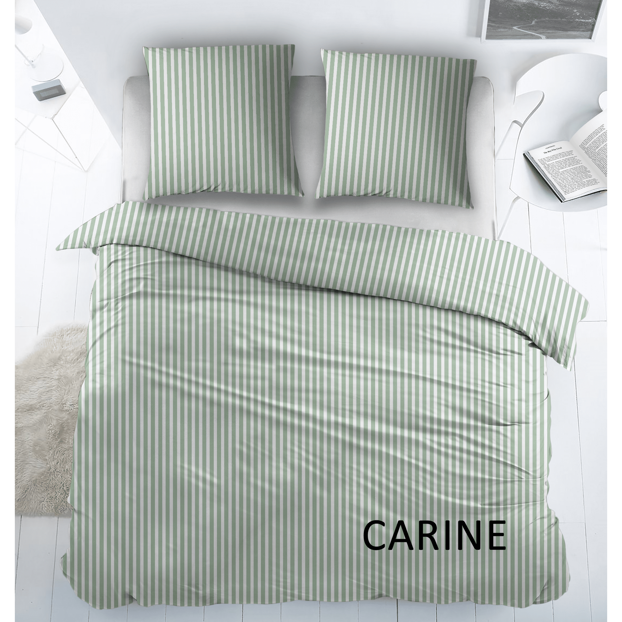 Cottons Dekbedovertrek Katoen Carine Green