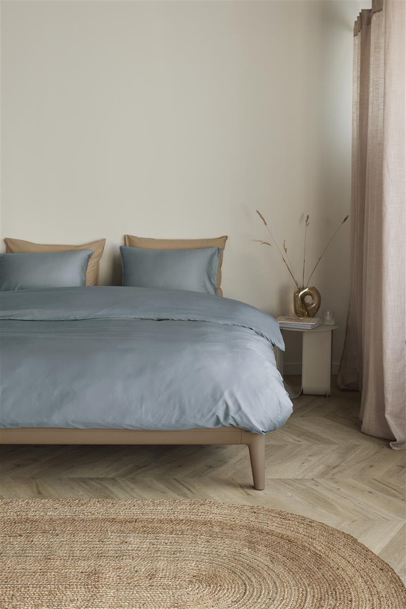 Beddinghouse dekbedovertrek tencel Change blauw grijs