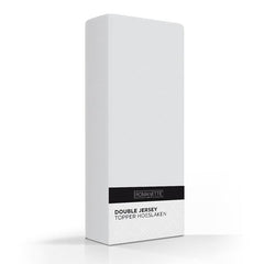 Romanette Topper Hoeslaken Double Jersey Silver