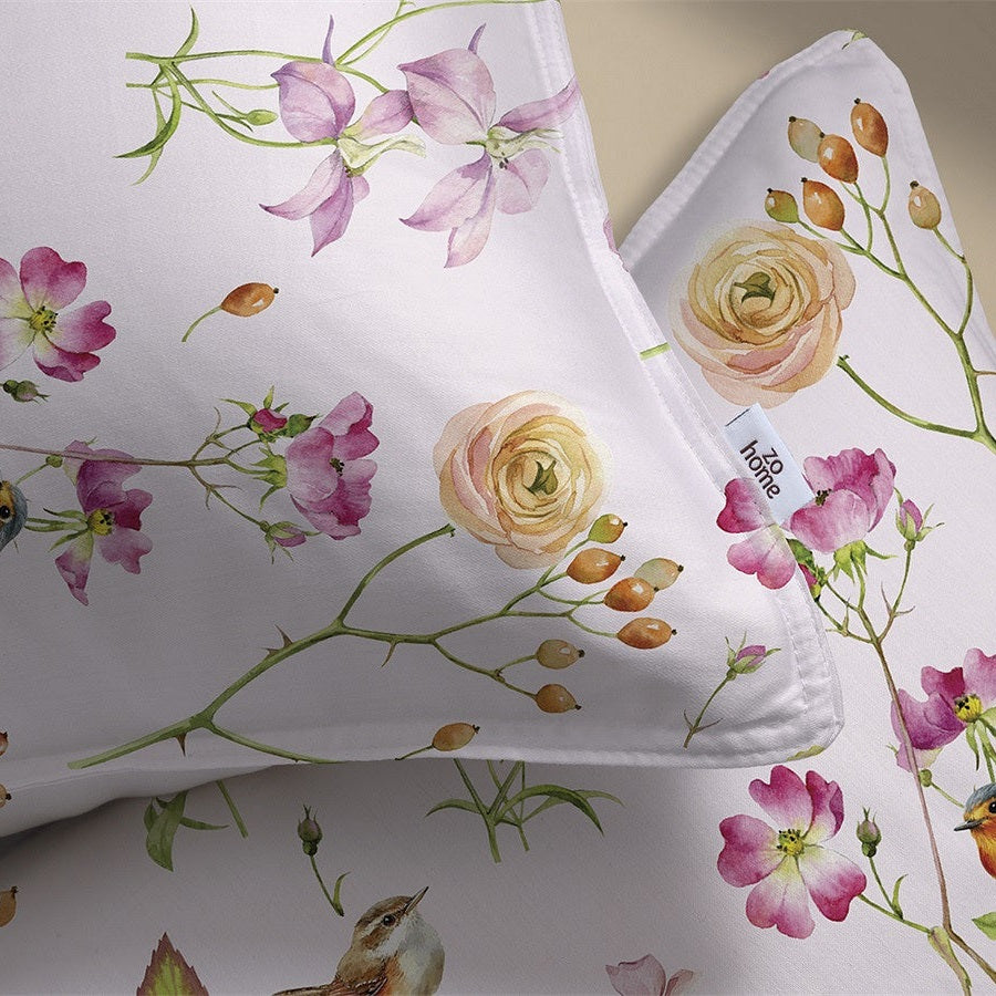 Zo Home Dekbedovertrek Katoen Zita Crystal Pink