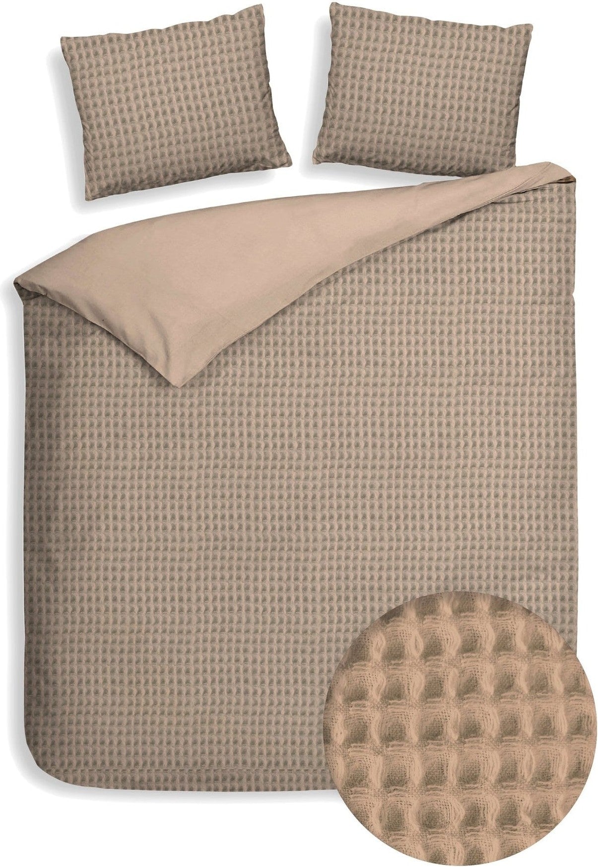 Heckettlane Dekbedovertrek Vafala Pale Khaki Katoen