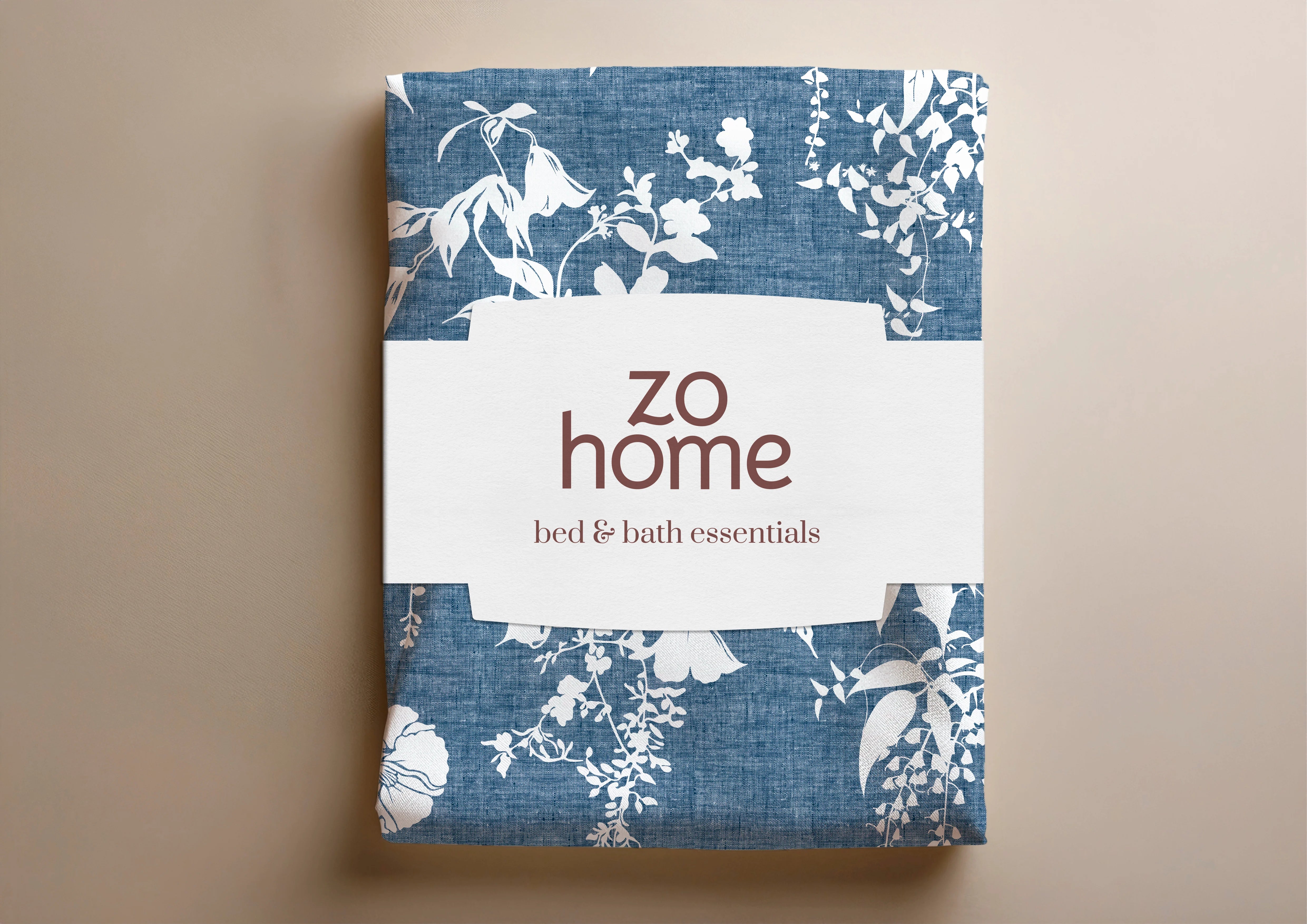 Zo Home Dekbedovertrek Katoen Ibisco di Lino Urban Blue