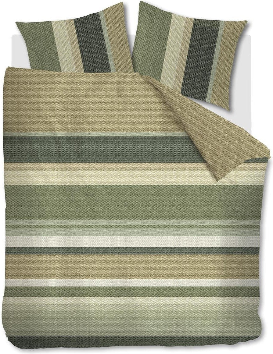 Beddinghouse Dekbedovertrek Katoen Jorren Olijfgroen