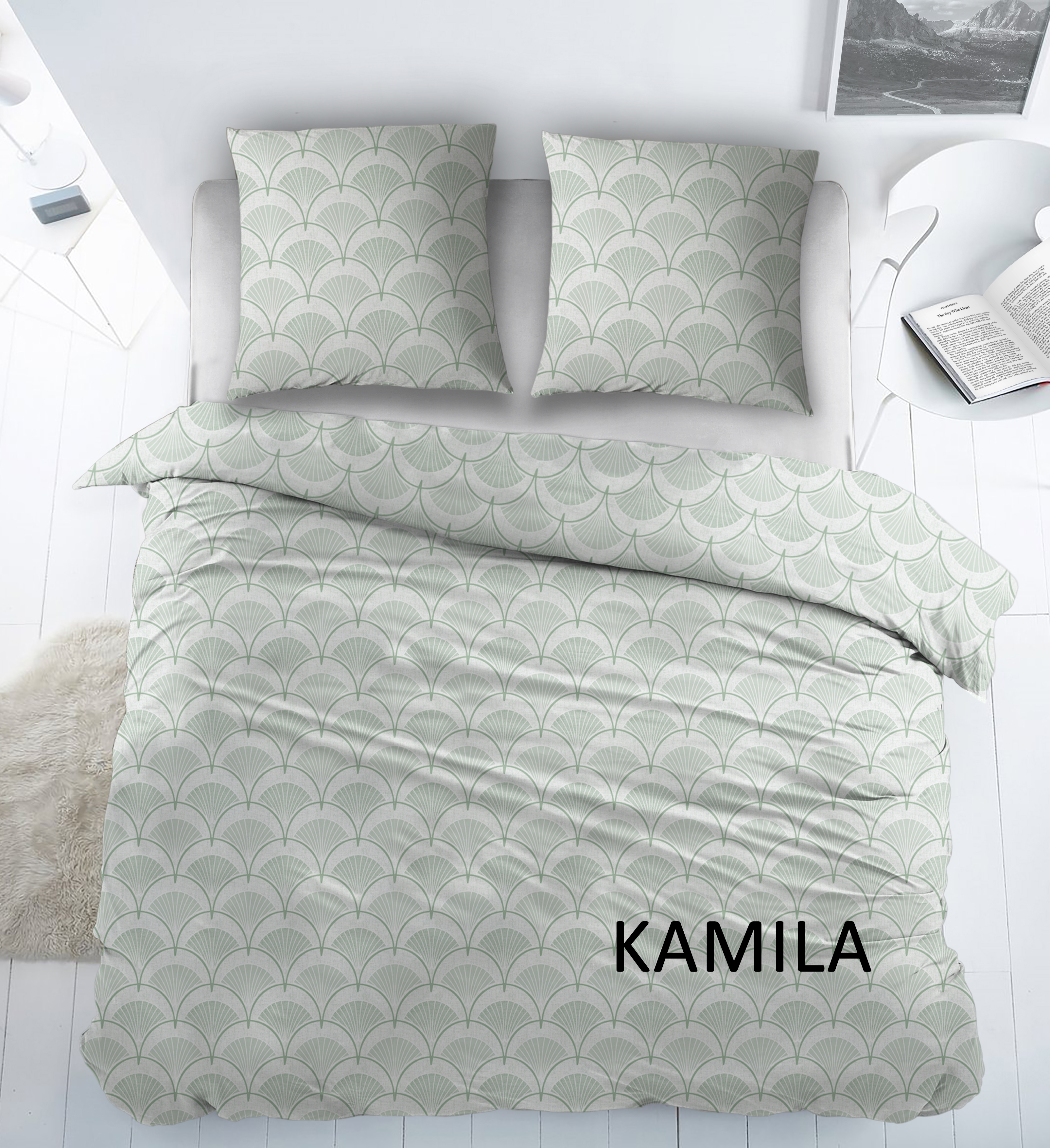 Sleepnight Dekbedovertrek Katoen Kamila - Groen